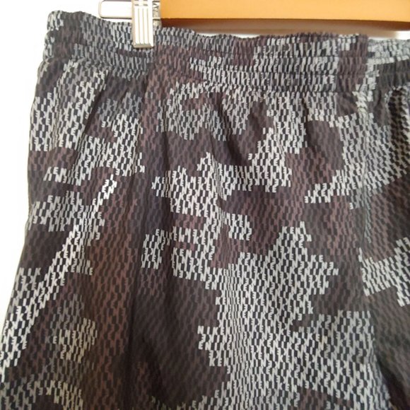 Nike Mens Black/Grey/Brown Lined Logo Swim Trunk Shorts XXL - Picture 7 of 13
